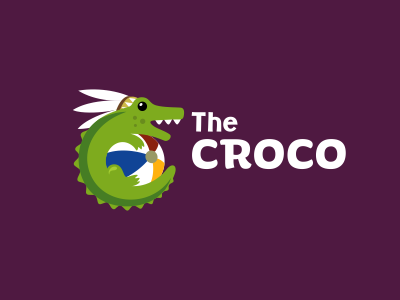 The Croco ball child crocodile green purple toys