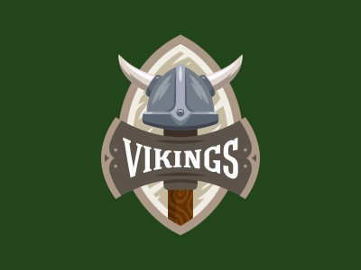 Vikings axe helmet power viking