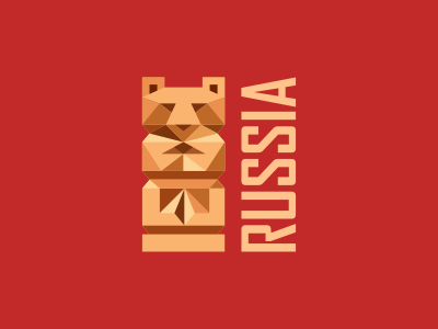 Russia bear red russia wooden