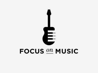 Focus On Music black guitar music piano