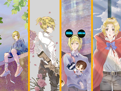Anime style illustrations anime character design illustration manga