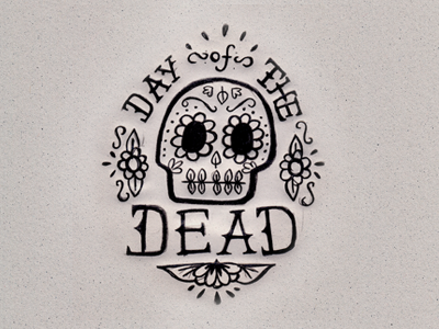 Day Of The Doodle day of the dead floral mexican mexico sketch sugar skull type