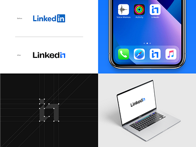 Linkedin Logo Redesign brand branding design graphic design icon identidad logo razecdzn vector