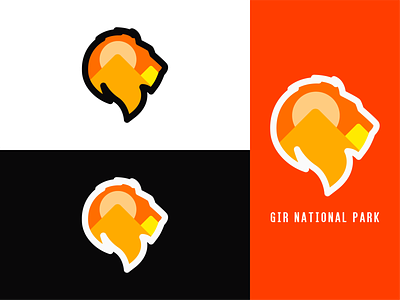 Gir National Park Logo Branding
