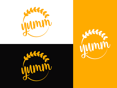 Yumm Logo Branding brand identity branding cereal crunch dailylogochallenge design flat granola logo logo design logochallenge logodesign minimal pack and trail simple stroke vector yumm