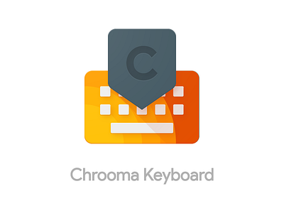 Chrooma Keyboard app chrroma client design google icon keyboard material pack platy pop shadows work