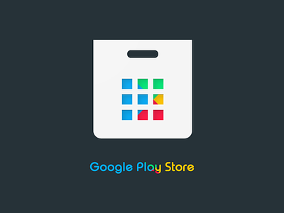 Google Play Store Icon design icon icon pack iconography illustrator material material design redesign splendid
