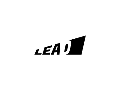 Lead Logo black creative freelance genius lead logo logo design minimal negative space white