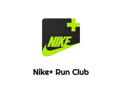 Nike+ Run Club Icon app club concept design google icon icon pack material design nike redesign running