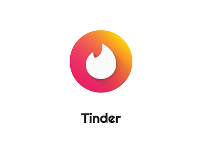 Tinder Icon Redesign concept design google design icon icon design iconography material design tinder