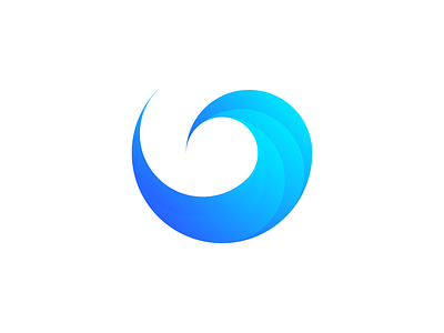 Swoosh Curl blue curl design graphic idea inspiration logo swoosh thought