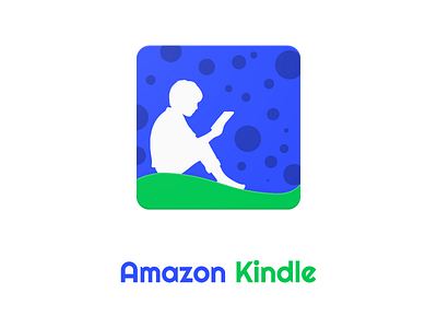 Amazon Kindle Redesigned Material Design Icon amazon concept design graphic design icon iconography idea kindle logo material material design redesign