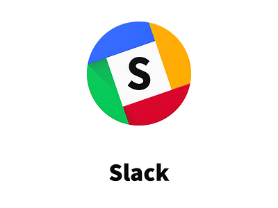Slack Material Design Icon branding concept design google google design icon icon pack iconography logo material material design redesign
