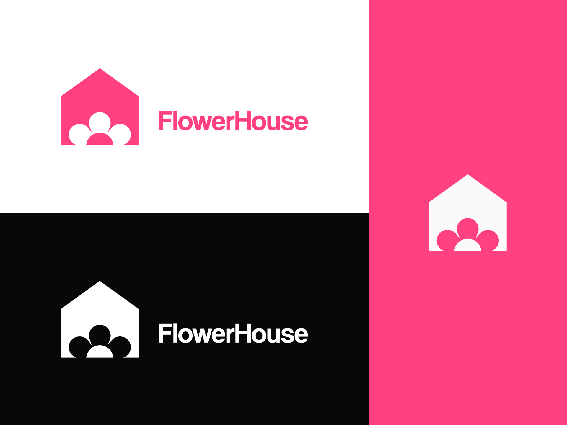 Flowerhouse By Sajid Shaik Logo Designer On Dribbble