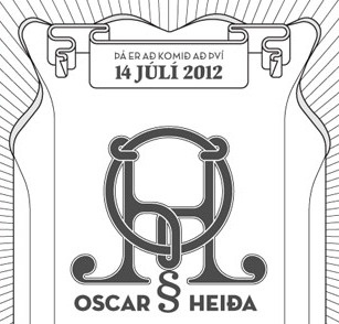 Oscar & Heiða - Wedding invitation boda brúðkaup invitación logo wedding
