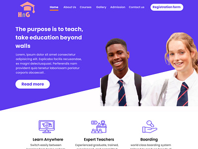 landing page