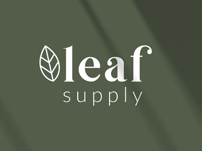 Leaf Supply Logo branding design logo typography