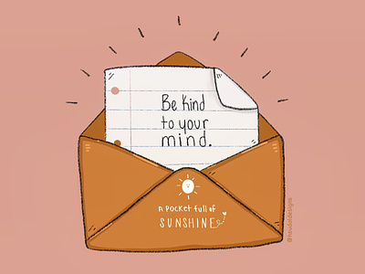 Be Kind to Your Mind. illustration
