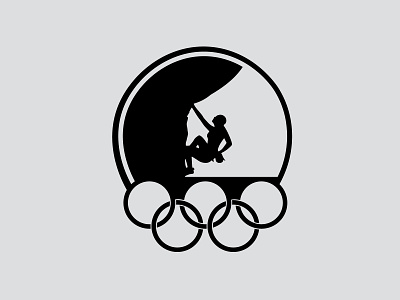 Olympic Bouldering Badge branding design illustration logo