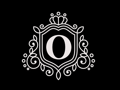O Family Crest. design illustration logo typography