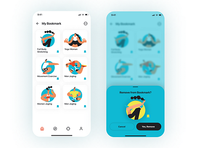 Go – Fitnes App app design graphic design illustration mobile ui ux