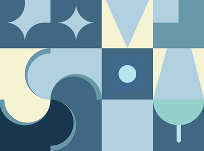 Geometric Pattern blue geometric graphic design ill illustration pattern shape