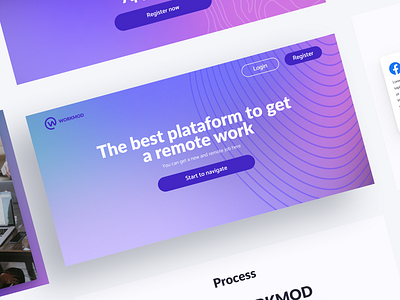 WORKMOD Landing page app design figma inspiration ui ux web web design