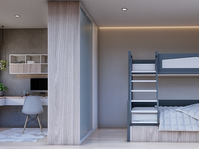 Modern Contemporary Office Bedroom