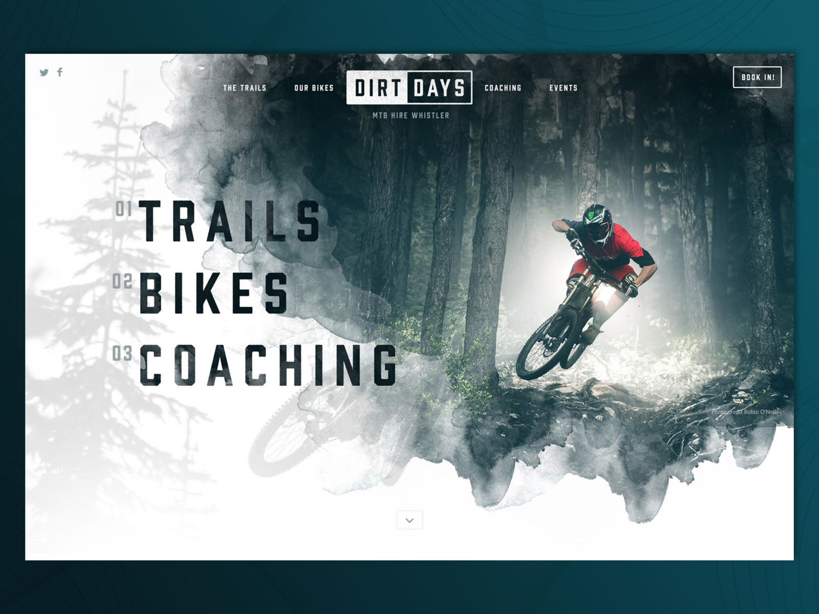 DIRT DAYS Landing Page by Moon Aftab on Dribbble