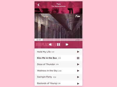 Daily UI #9 009 dailyui dailyui 009 music player replacements the mats