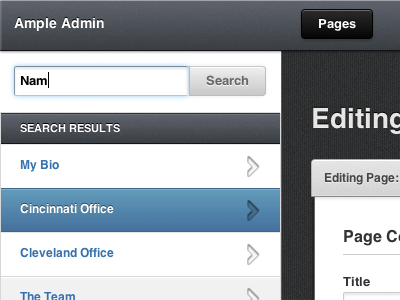 Search Results ample admin helvetica list results search search results