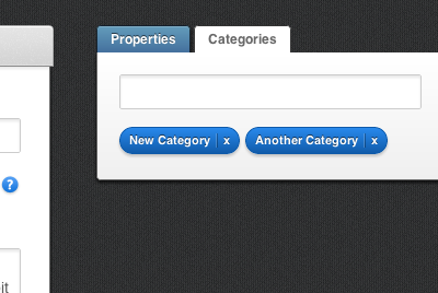 Category Tags in Ample Admin ample ample admin categories category tag tags