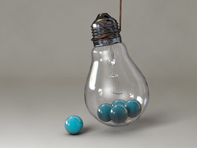 filled light bulb 3d c4d cgi glas lightbulb rendering