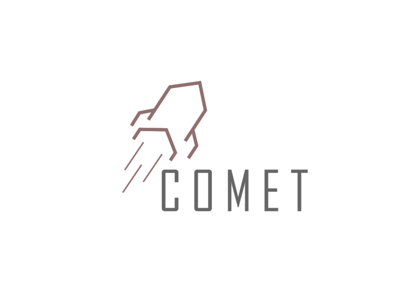 Comet logo design by Shreeja Balasubramanya on Dribbble