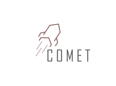 Comet logo design brand branding comet company creative dailylogochallenge design fire graphic design icon illustration logo logo design minimal modern rocket science space unique vector