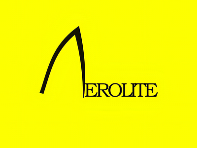 Aerolite logo branding creative graphic design logo logo design space unique vector wordmark