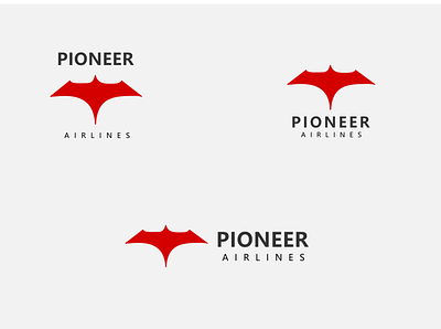 Airline LOGO aeroplane airline logo bird branding combined design graphic design illustration logo logo design modern pioneer logo simple vector