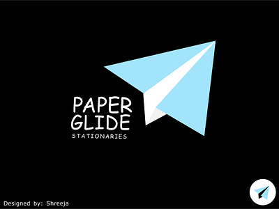 Paper plane logo design