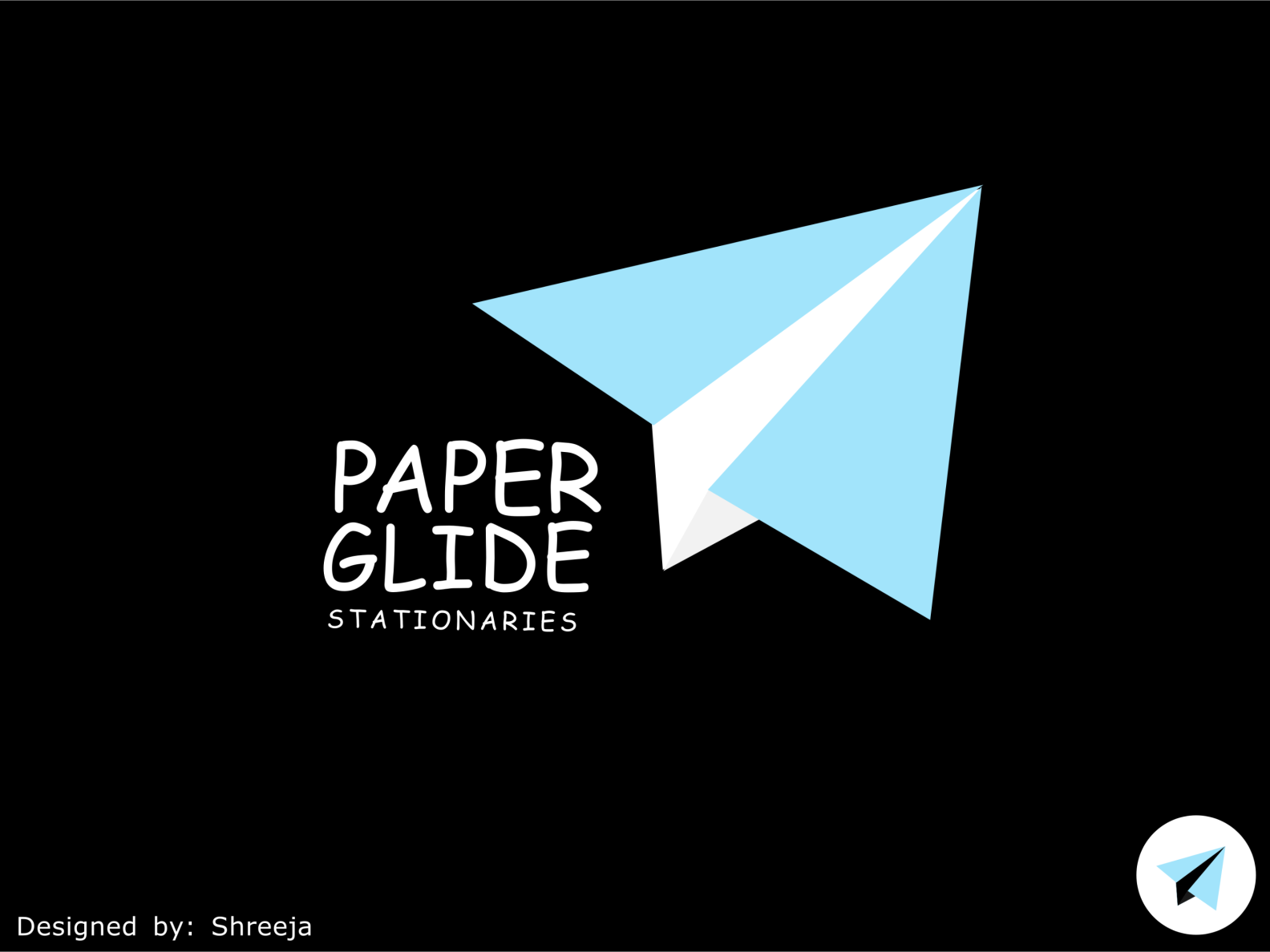 Paper plane logo design by Shreeja Balasubramanya on Dribbble