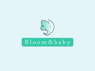 Baby apparel brand logo - Bloom & baby