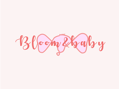Baby apparel brand logo - bloom & baby