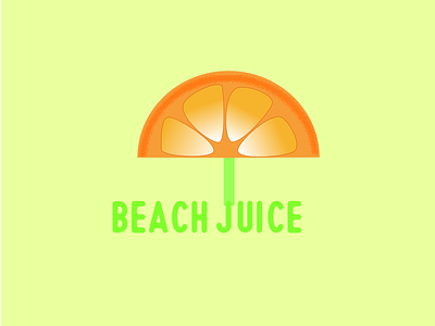 Juice shop logo beach juice logo branding combination mark creative daily logo design fruit logo graphic design illustration logo logo design minimal modern orange logo simple ui umbrella logo vector