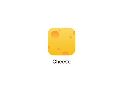 Cheese App Icon app cheese icon ios yellow
