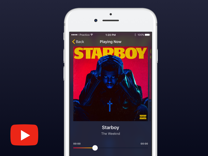 Diseña un reproductor de música en Sketch the weeknd bohemian sketch musica reproductor player music youtube video tutorial