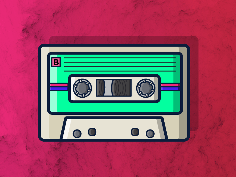 Download Retro Vibe - Cassette by Alexandra Echenique | Dribbble ...