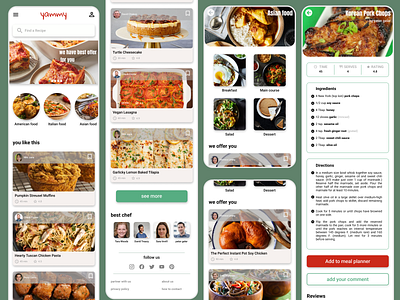 COOKING APP design product design ui ux