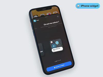🌙 iOS 14 Widget - Waze animation app gps ios iphone iphone 12 iphone 12 mockup iphone 12 pro iphone app iphone app design iphone x mobile app mockup ui waze widget widgets