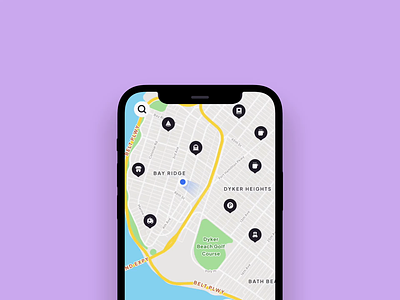 🚶🏃🚴🐕️ Navigation GPS app - Walk, Run, Bike animation bike directions dog gps itinerary maps maps app mobile app navigation plan purple roads run running sport app tabs timer ui walk