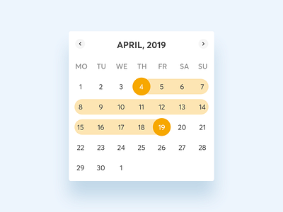 📅Calendar component - HomeExchange design system agenda availability calendar component component library date picker date range dates design system product design