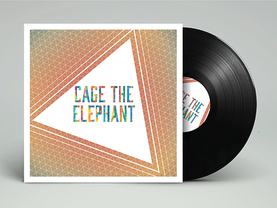 Cage The Elephant Album Cover album cage the elephant isometric music pattern print